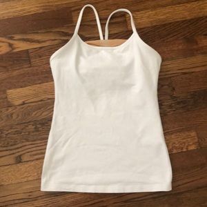 White Lululemon tank